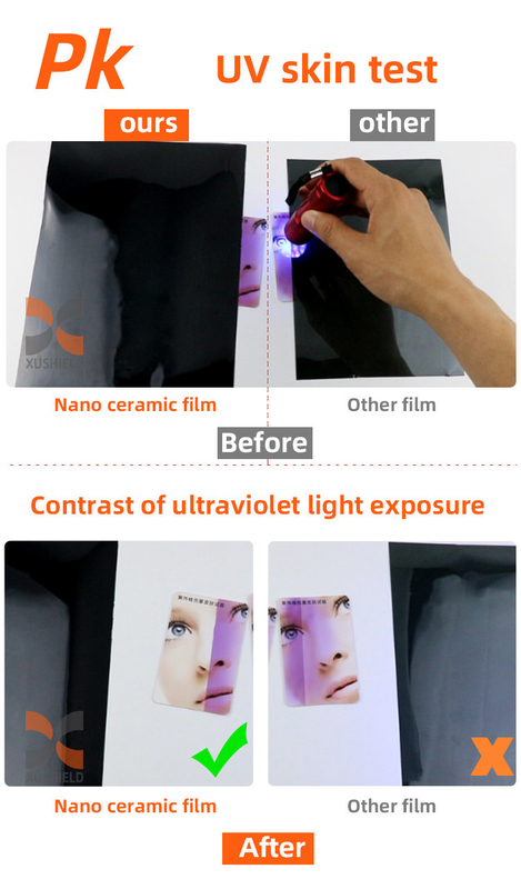 자동차 태양 필름 나노 세라믹 UV 경화 창 유리 색칠 필름 롤 1ply 도매