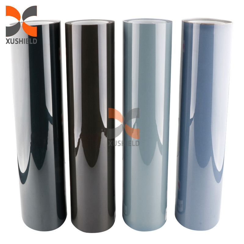 XUSHIELD 고품질 TPH TPU 자동차 헤드라이트 색칠 필름 빛 검은 연소 검은 꼬리 빛 헤드라이트 색칠 필름