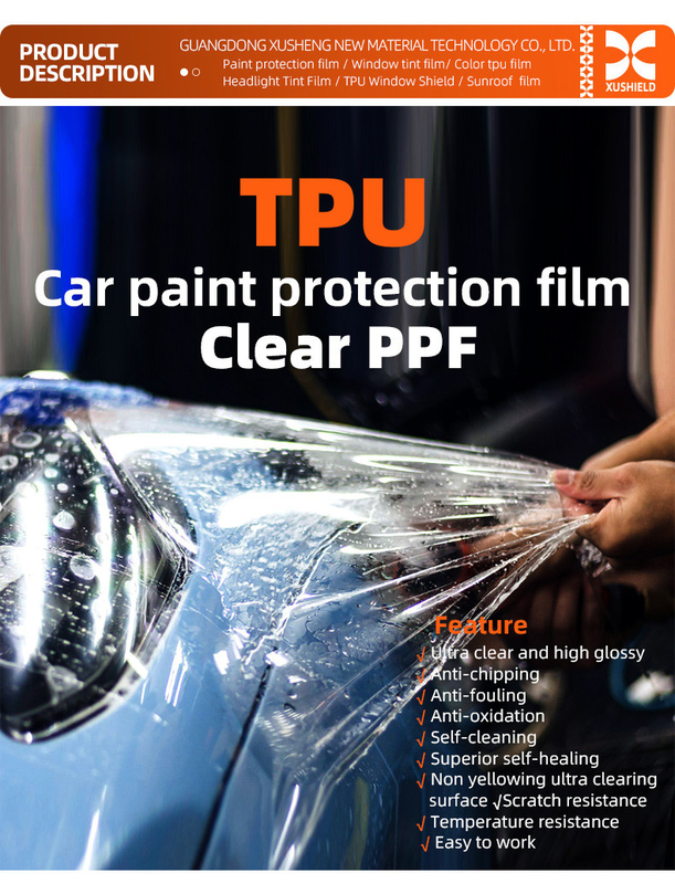 Tpu 1.52m*15m 투명한 Ppf 페인트 보호 필름 자동차 Ppf 필름