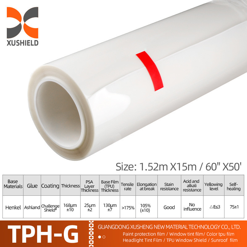 XUSHIELD 7 밀리 6 밀리 PPF 필름 스크래치 방지 자기 치유 PPF TPH 광택 선명한 자동차 카시 PPF 차용 페인트 보호 필름