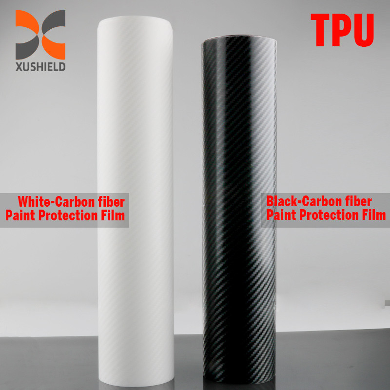TPU 탄소섬유 밝은 색상 Ppf 필름 스크래치 방지 자가 치유 자동차 페인트 보호 필름