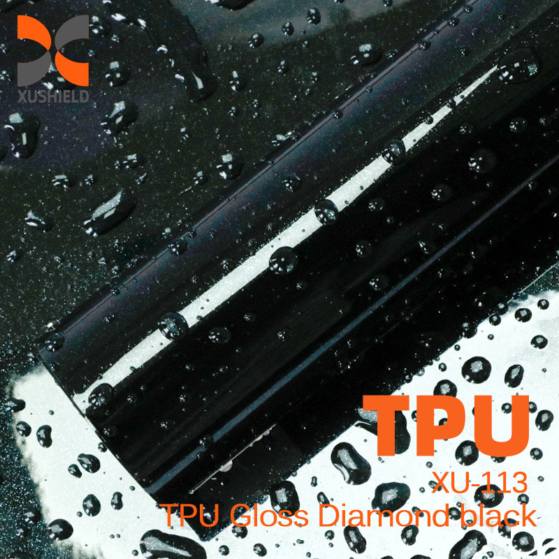 TPU 반짝이는 다이아몬드 검은색 5년 보증 6밀리 고품질 반짝이는 매트 PPF TPU 자기 치유 자동차 페인트 보호 필름