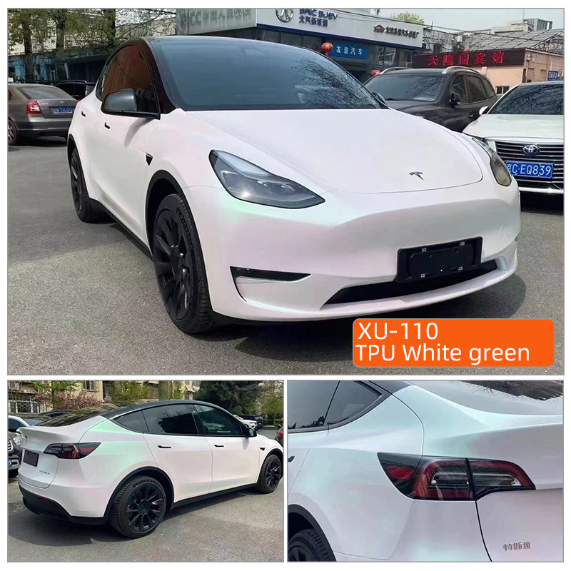TPU 흰색 녹색 1.52m*15m 녹색 주황색 회색 열 자기 치유 tpu PPF 색상 변경 ppf 자동차 반 스크래치 자동차 페인트 표면 보호 필름