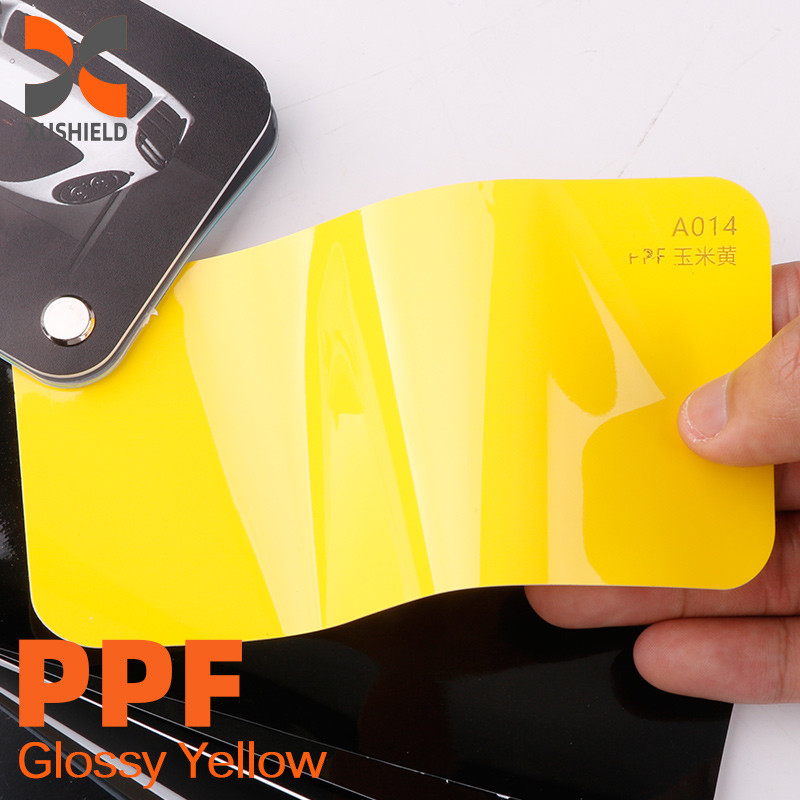 자동차 PPF TPU 자동차 페인트 보호 필름 노란색 반 스크래치 10 년 보증 TPU PPF 필름