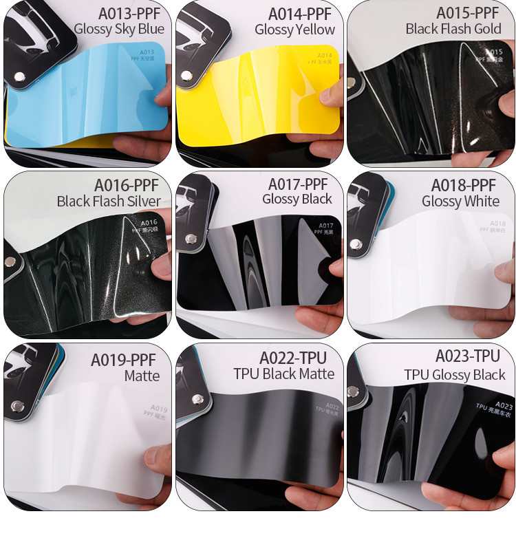 XUSHIELD 필름 공장 직접 반 스크래치 자기 치유 TPU TPH 색상 ppf 차용 페인트 보호 필름 광택 스톤 회색